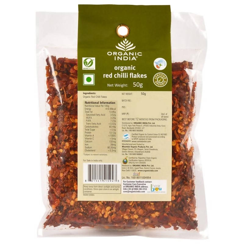 Organic India Organic Red Chilli Flakes | Grocsy
