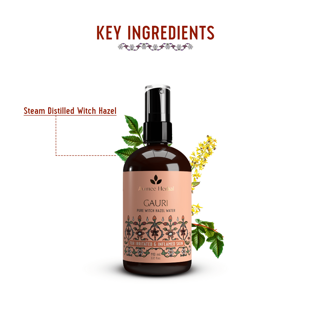 Avimee Herbal Gauri Pure Witch Hazel Water For Inflamed Skin | Grocsy