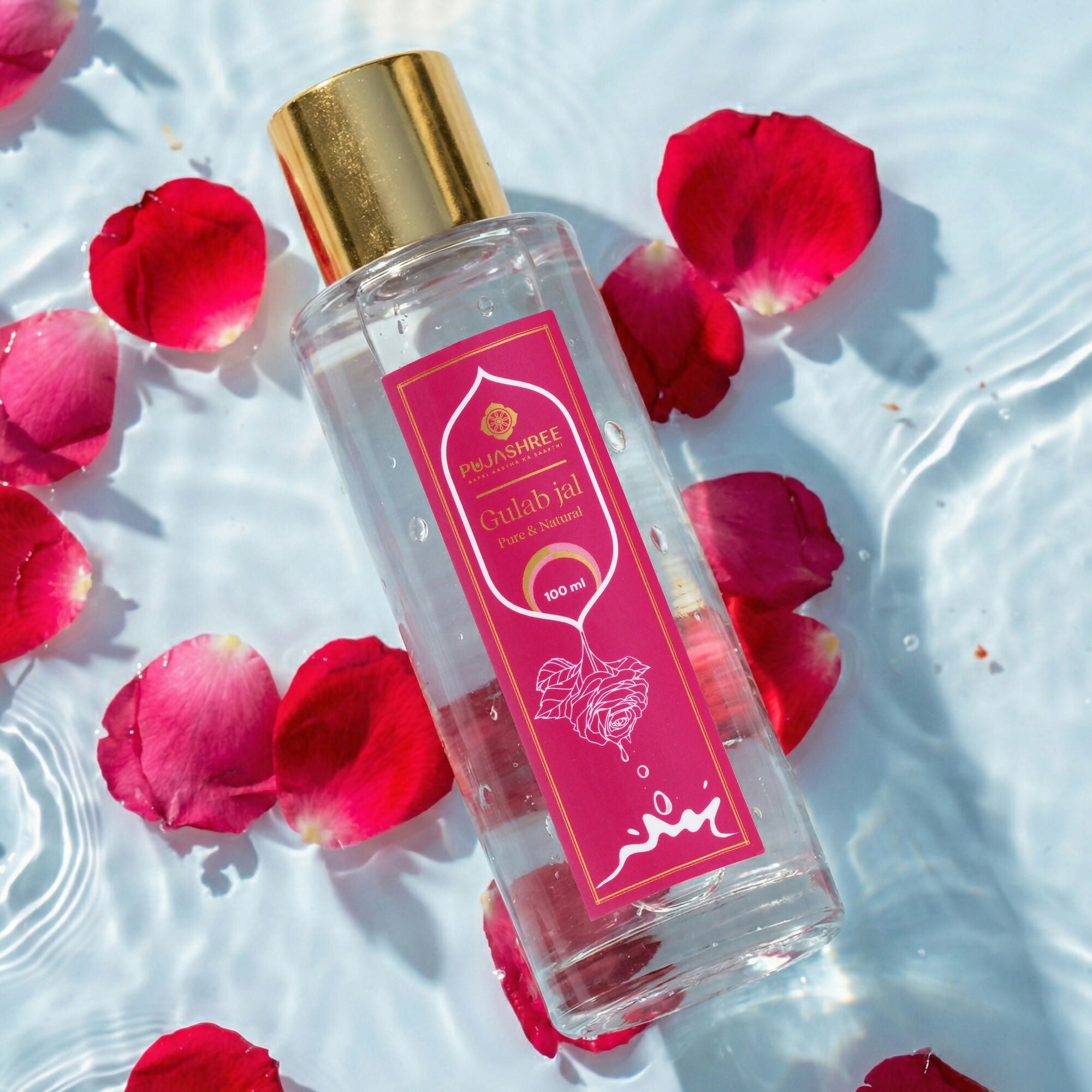 Pujashree Gulab Jal (Natural Rose Water Face Toner) | Grocsy