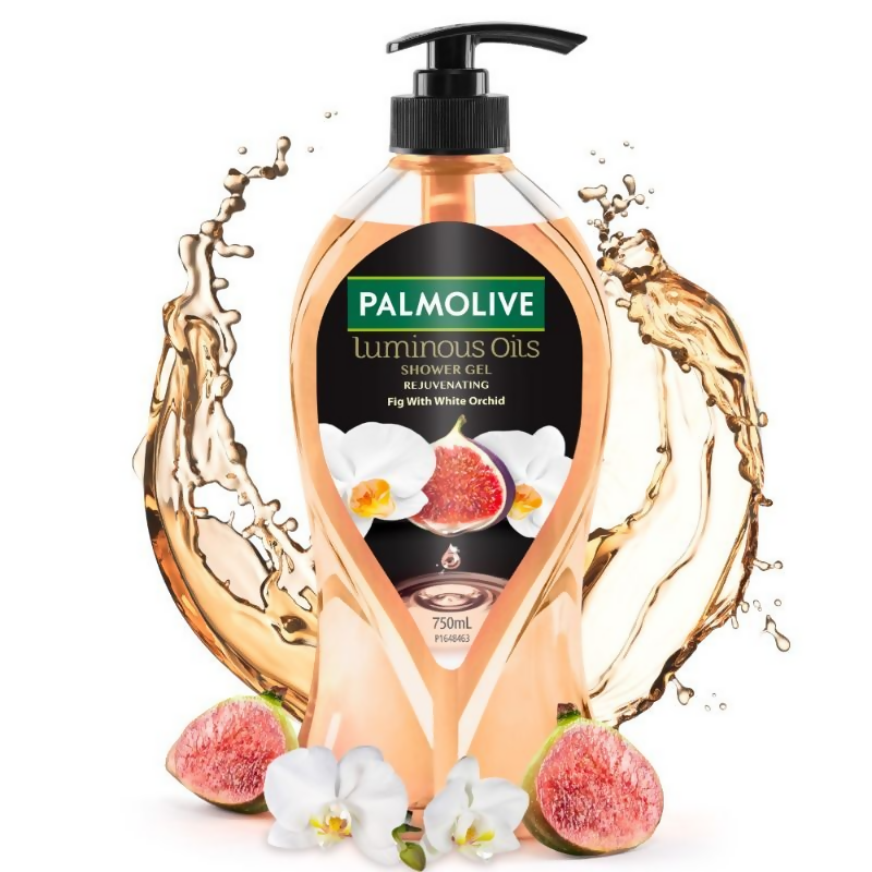 Palmolive White Orchid & Fig Oil Luminous Oils Rejuvenating, Nourishing Body Wash | Grocsy