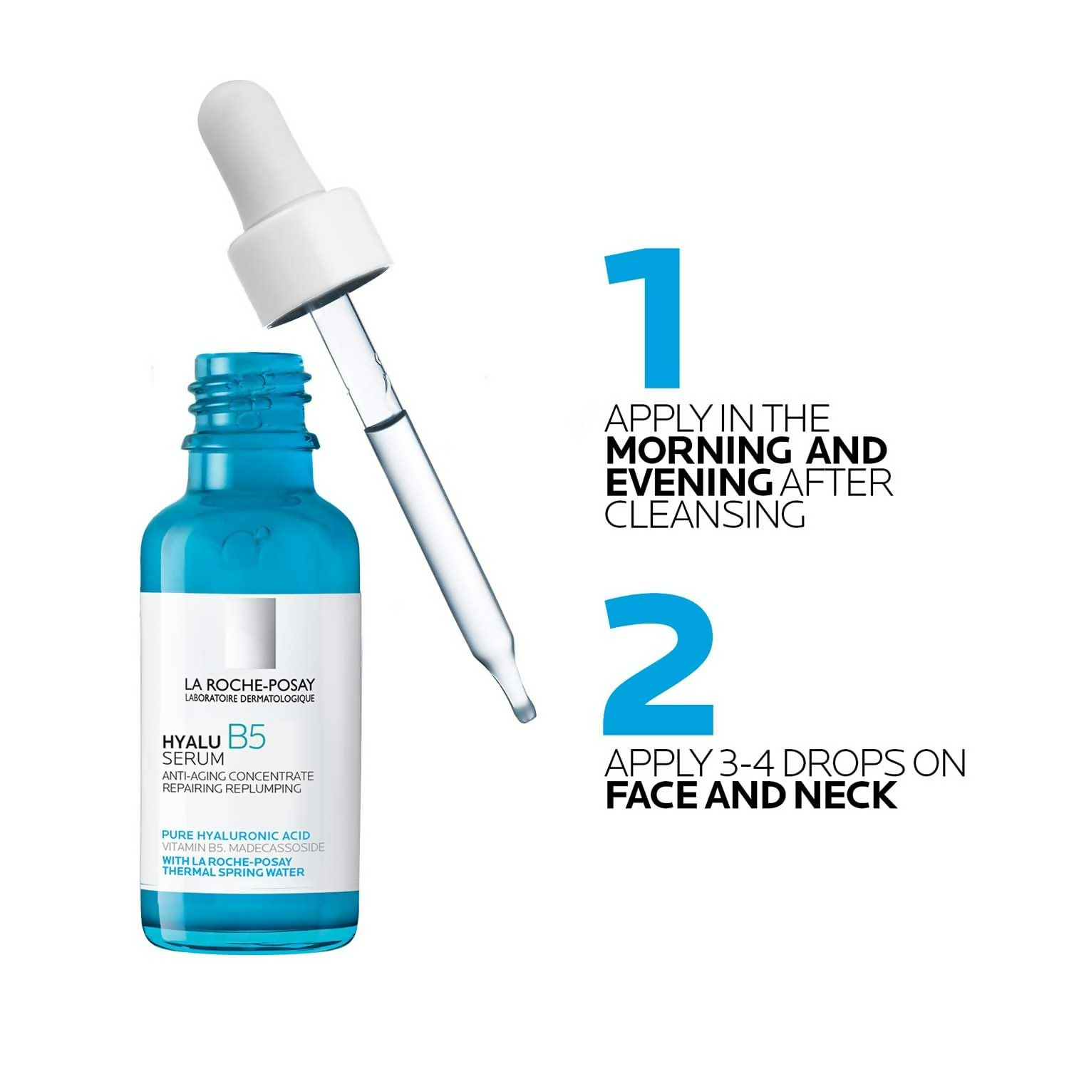 La Roche-Posay Hyalu B5 Hyaluronic Acid Serum Anti-Wrinkle Concentrate | Grocsy