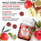 PLIX The Plant Fix Apple Cider Vinegar Gummies for Skin & Hair | Grocsy