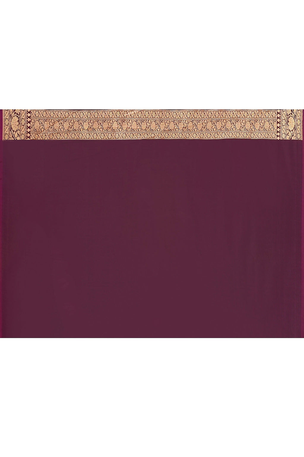 Joban Fashion Wine Banarasi Soft Pure Handloom Banarasi Silk Saree | Grocsy