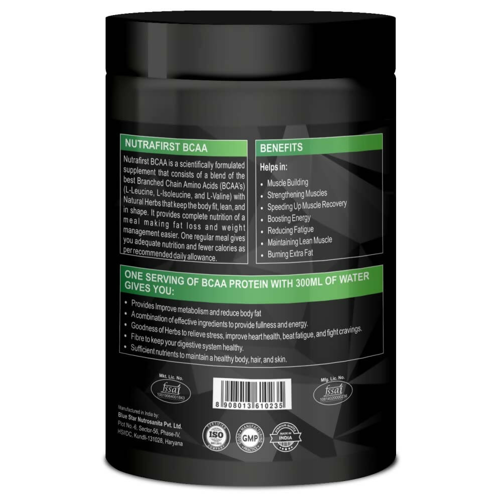 Nutrafirst Natural Bcaa Supplement For Men | Grocsy