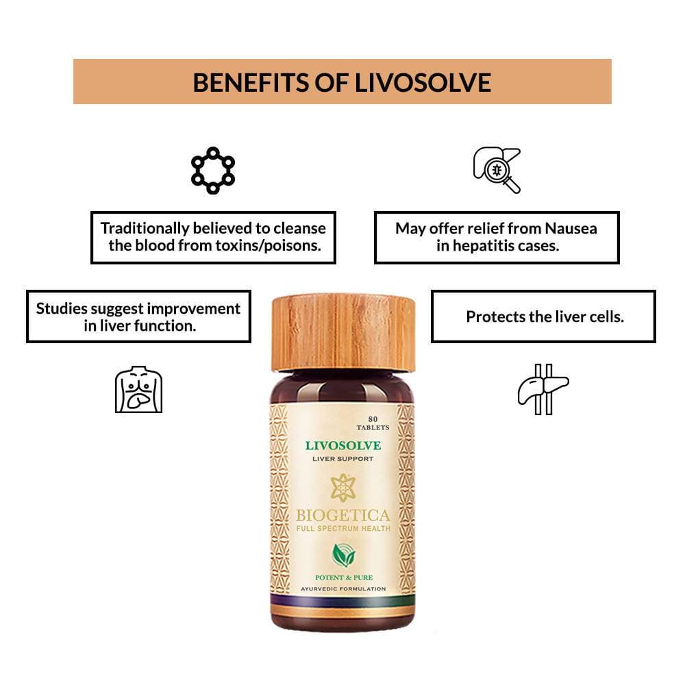 Biogetica Livosolve (Stabilizes Digestive- Liver Enzymes) | Grocsy