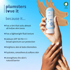 Plum Rice Water & 3% Niacinamide Sheer-Tinted Sunscreen With SPF 50 PA++++ For Oily To Normal Skin | Grocsy