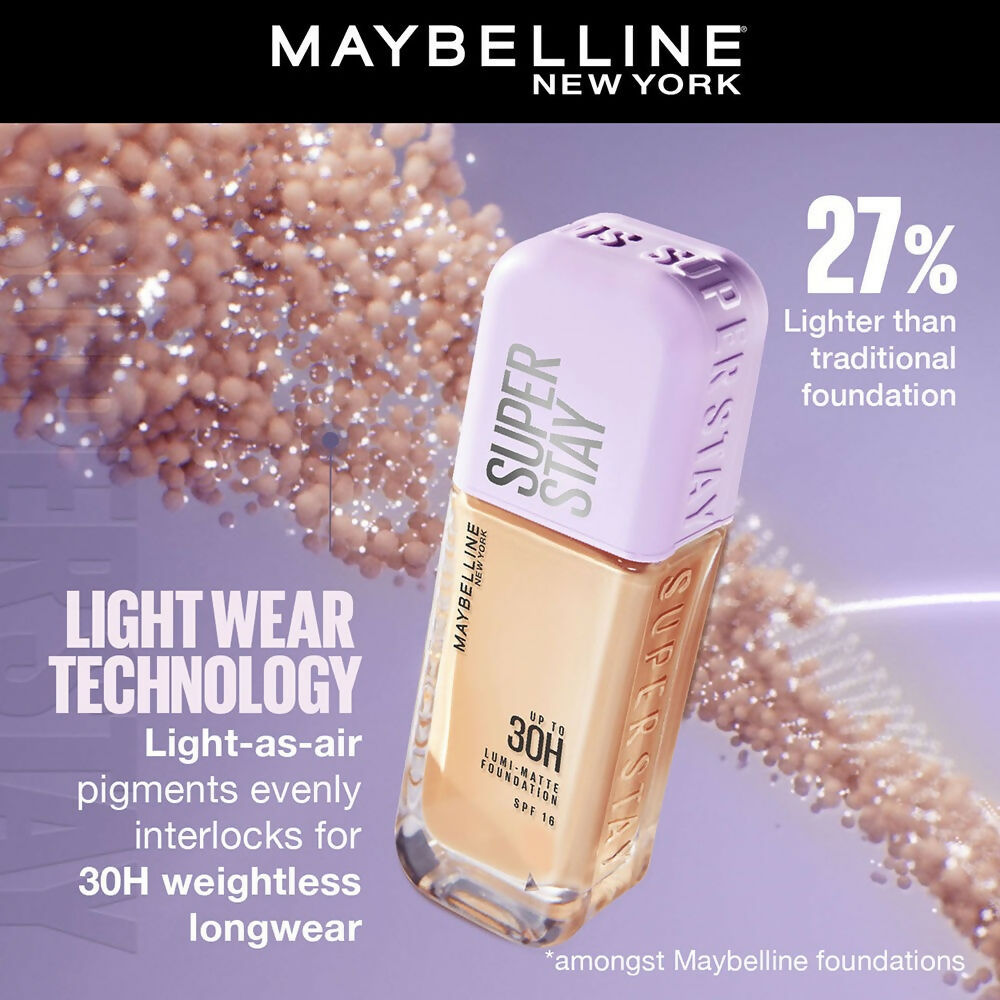 Maybelline New York Super Stay Lumi-Matte Liquid Foundation - 125 | Grocsy