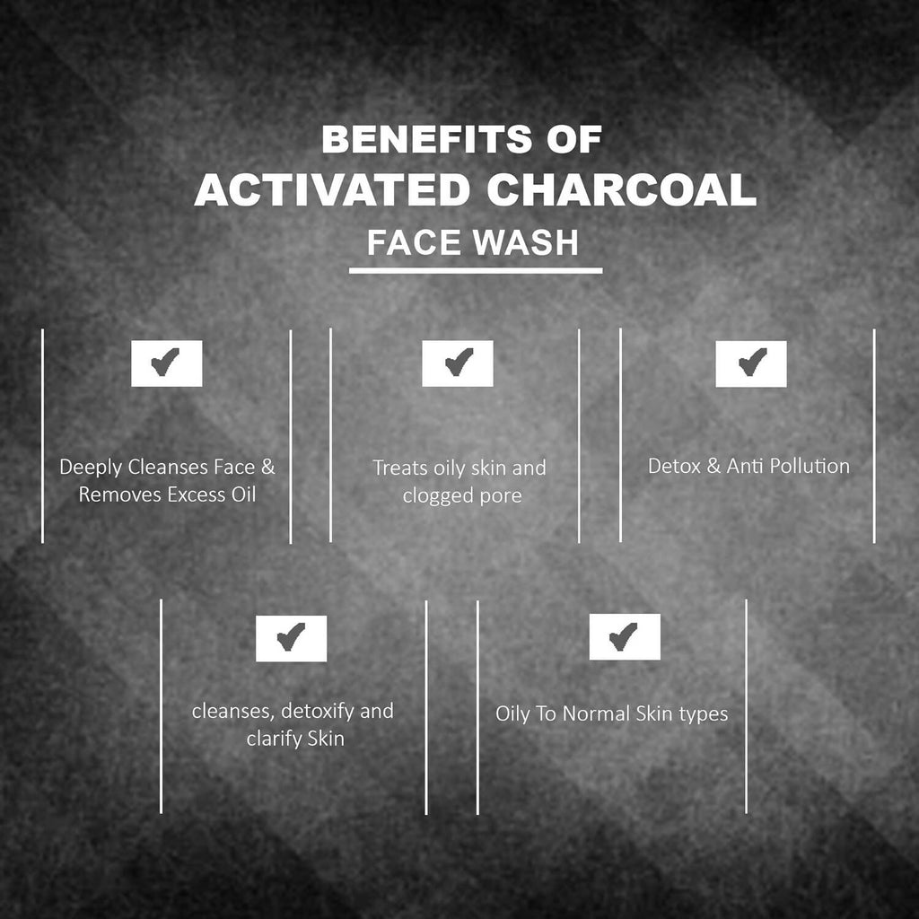 Glamveda Activated Charcoal Detox Face Wash | Grocsy