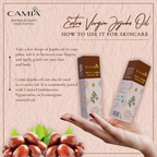 Camia Organic Extra Virgin Cold Pressed Jojoba Oil | Grocsy