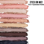 Nykaa Eyes On Me! 10-in-1 Eyeshadow Palette - Smokey at 8 | Grocsy