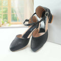 Tiny Bugs Girls Party Wear Ballerinas Heels - Black | Grocsy
