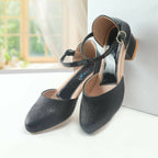Tiny Bugs Girls Party Wear Ballerinas Heels - Black | Grocsy