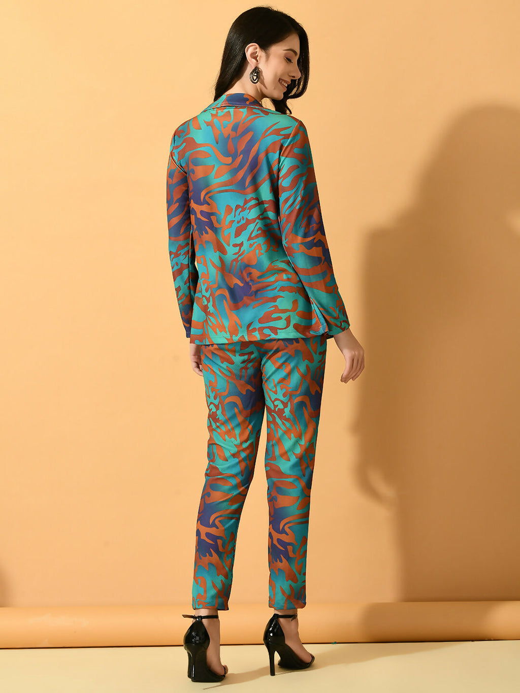 Myshka Women's Multi Printed Ombre Jacket | Grocsy