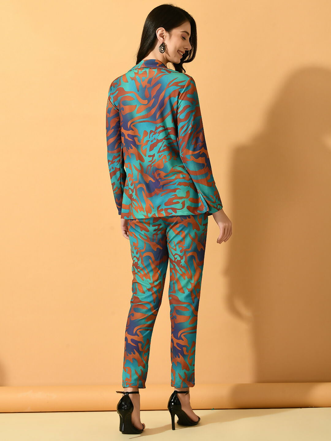 Myshka Women's Multi Printed Ombre Jacket | Grocsy