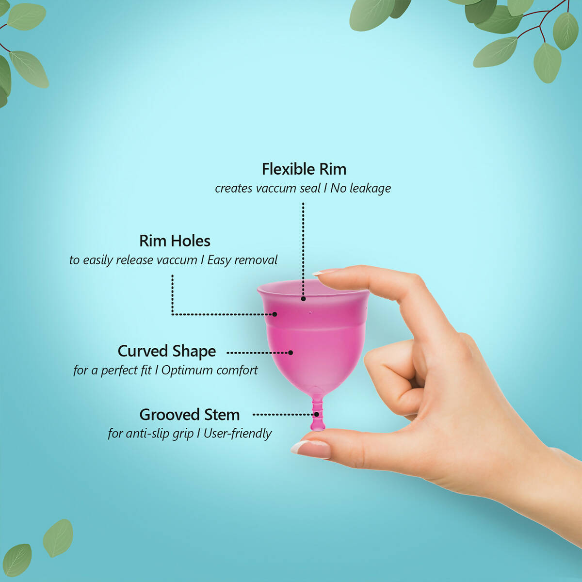 Floren Reusable Menstrual Cup with Intimate Wash for Women | Grocsy