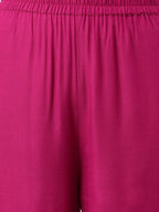 Joban Fashion Pink Rayon and Embroidered Work Straight Kurta Bottom Set | Grocsy