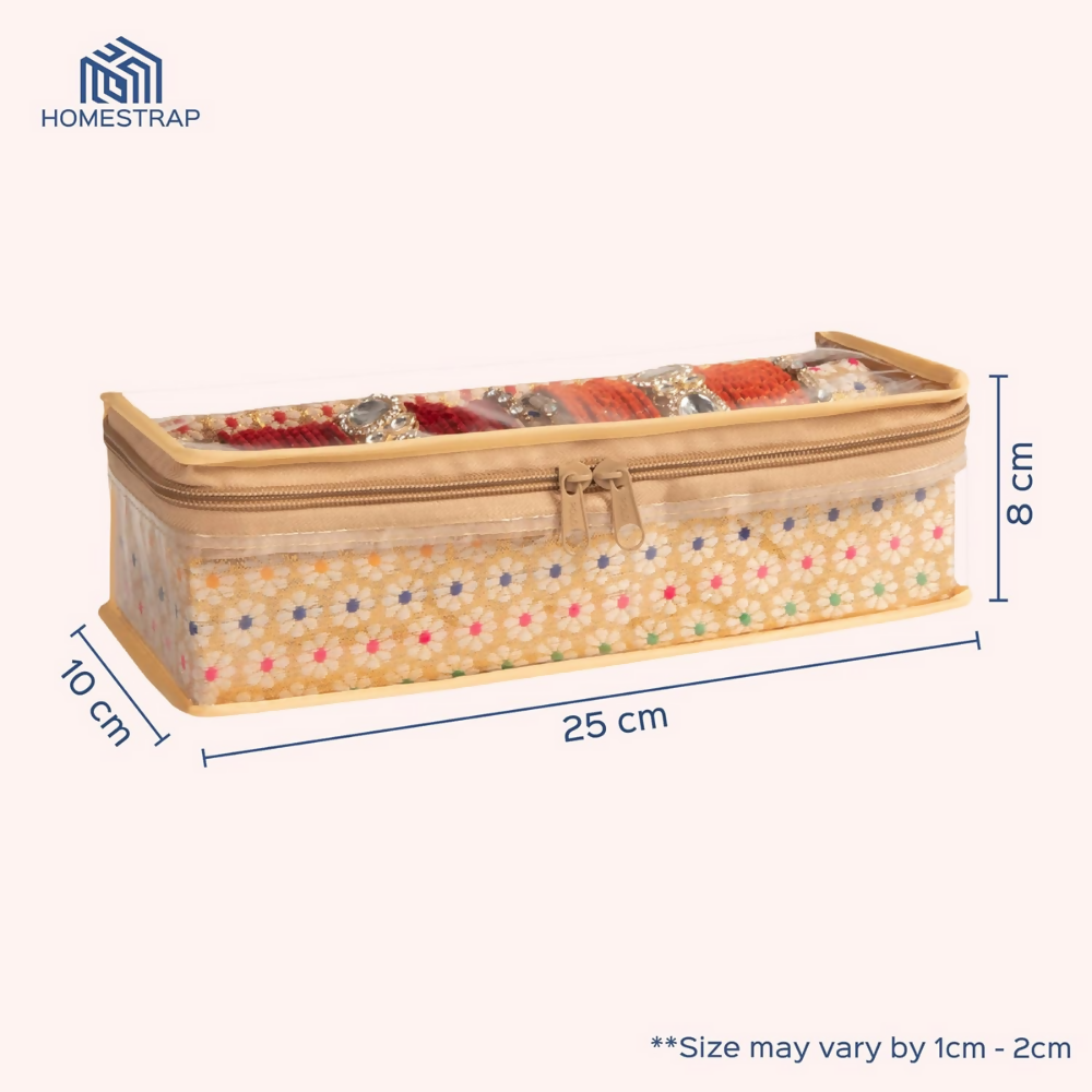 Homestrap Single Rod Storage Bangle Box - Golden | Grocsy