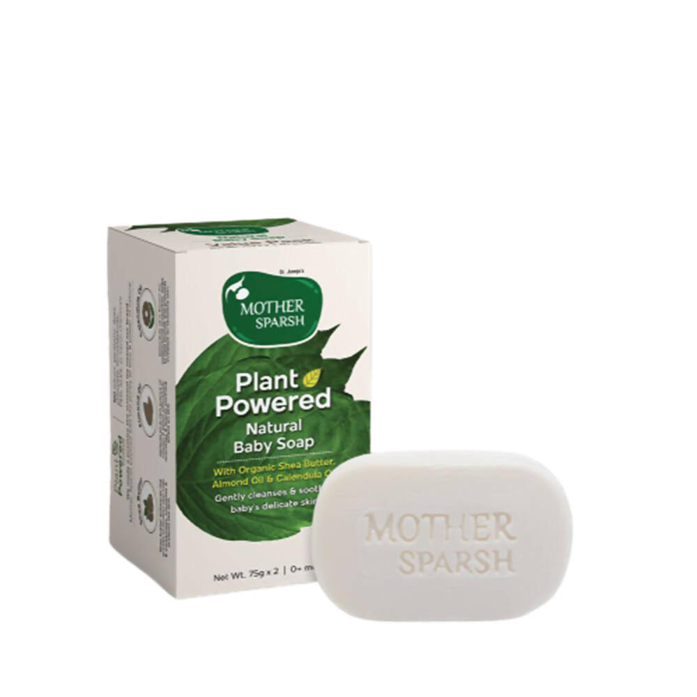 Mother Sparsh Plant Powered Natural Baby Soap (Set of 2) | Grocsy