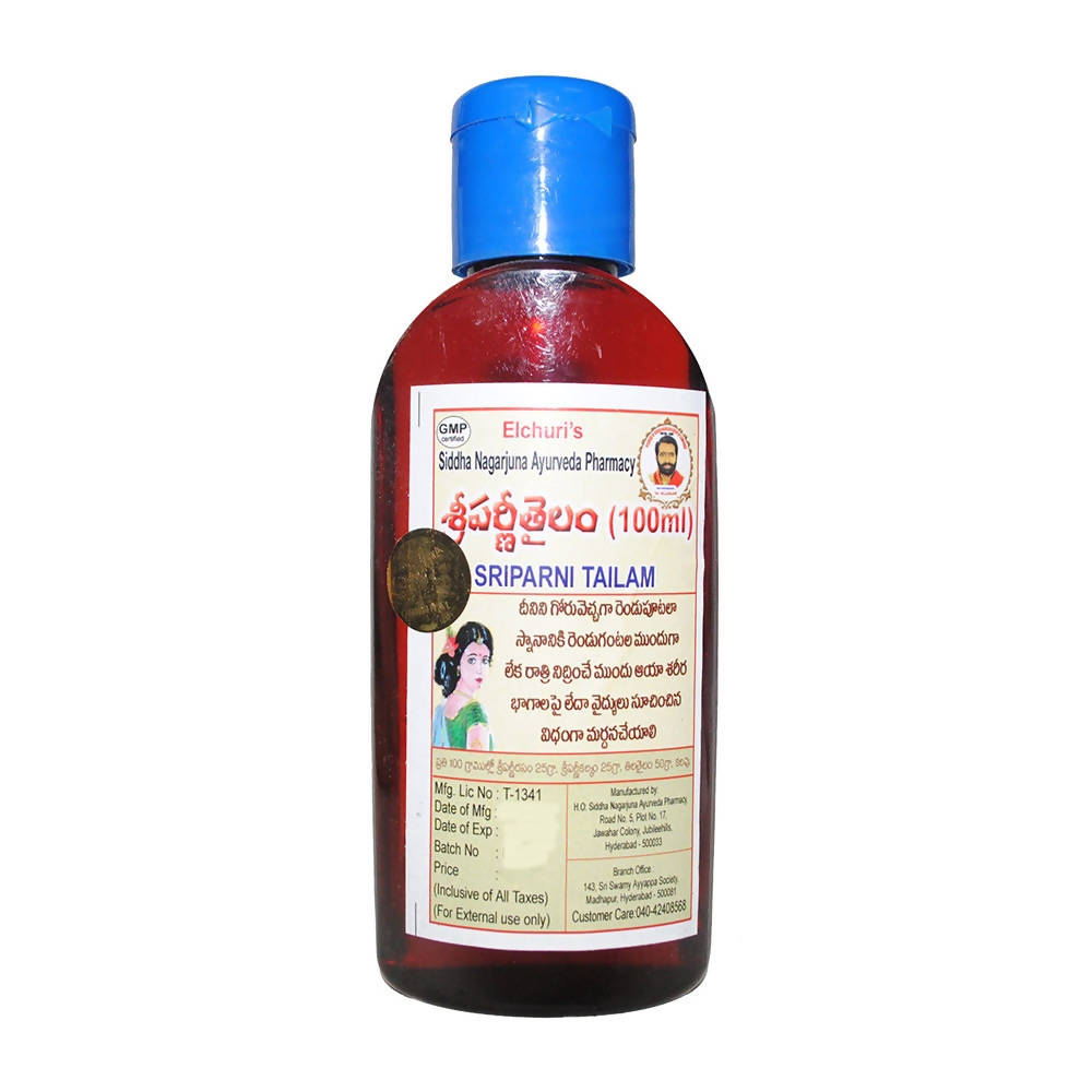 Siddha Nagarjuna Ayurveda Sriparni Tailam | Grocsy