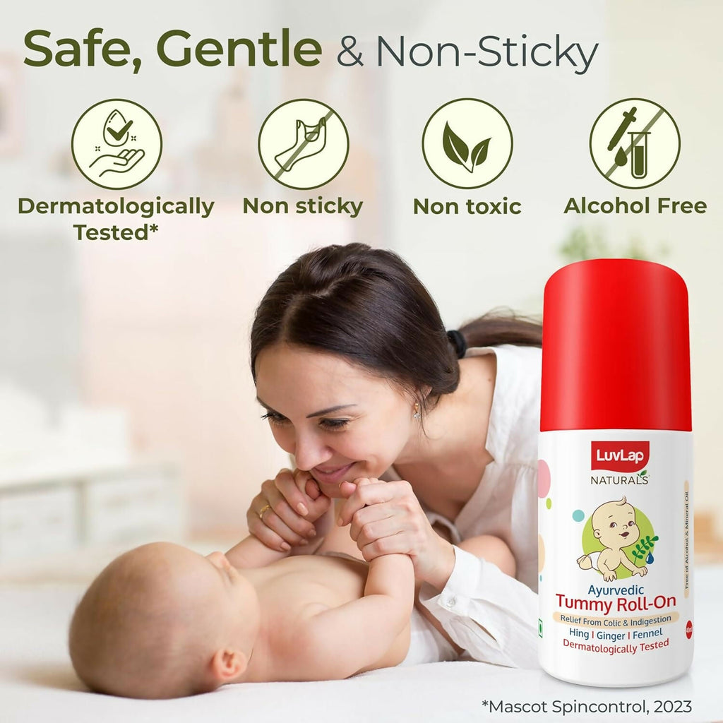 LuvLap Naturals Baby Tummy Roll On Oil | Grocsy
