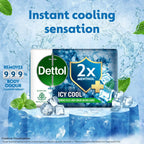 Dettol Icy Cool Bathing Soap Bar With 2x Menthol | Grocsy