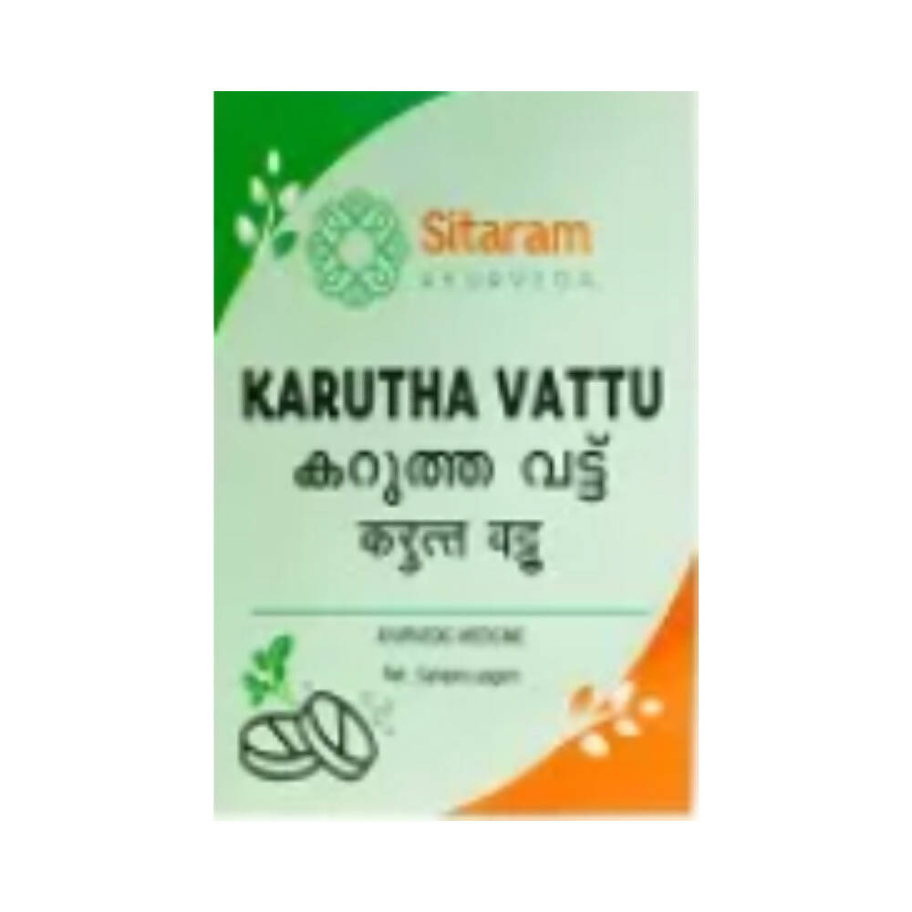 Sitaram Ayurveda Karutha Vattu Gulika Tablets | Grocsy