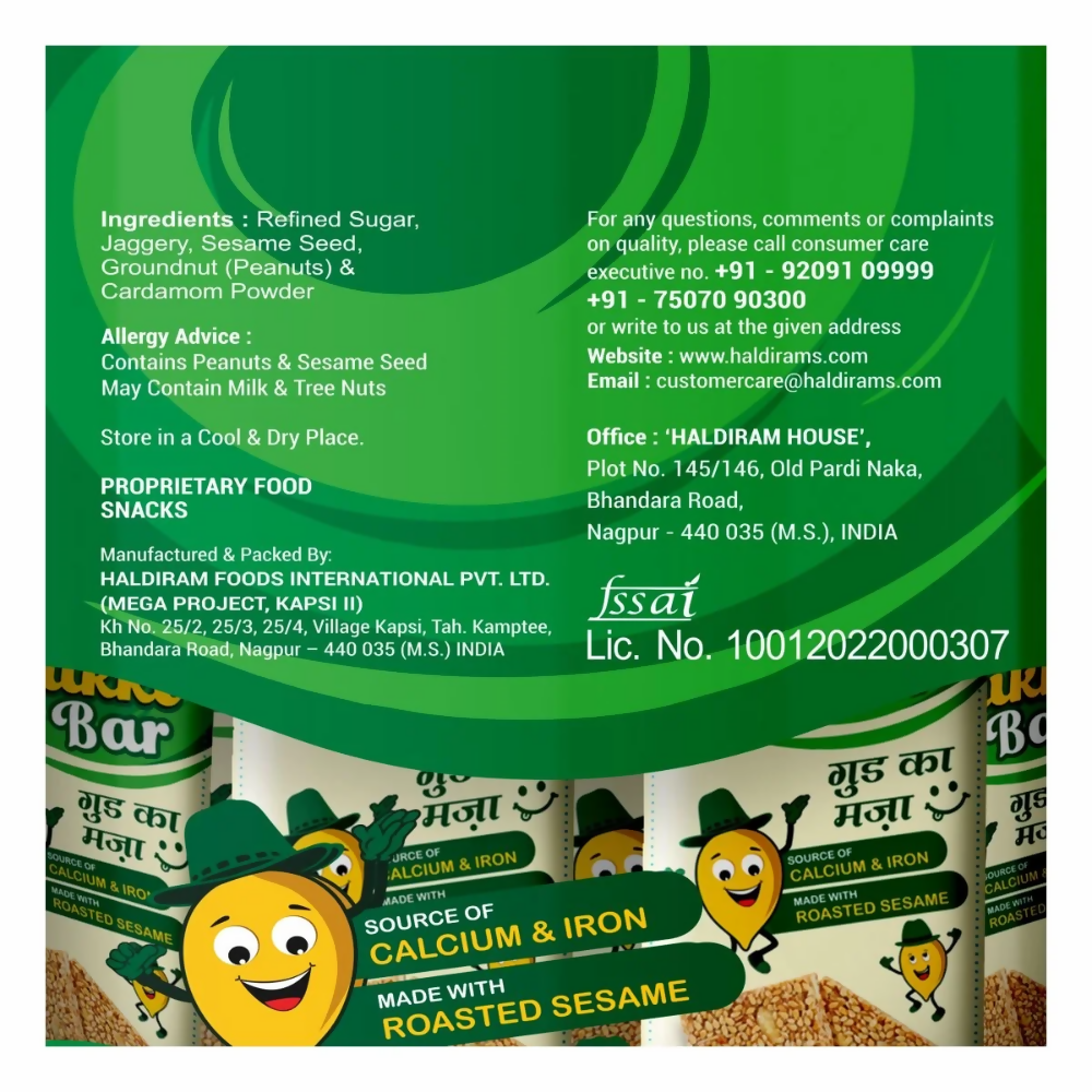 Haldiram's Sesame Chikki Bar | Grocsy