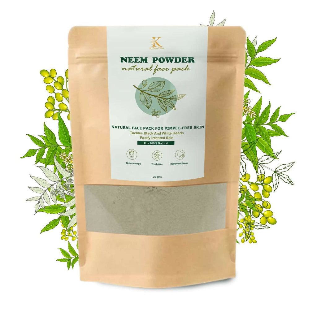 Kimayra Neem Powder For Pimple Free Skin - Help In Dullness & Treat Acne | Grocsy