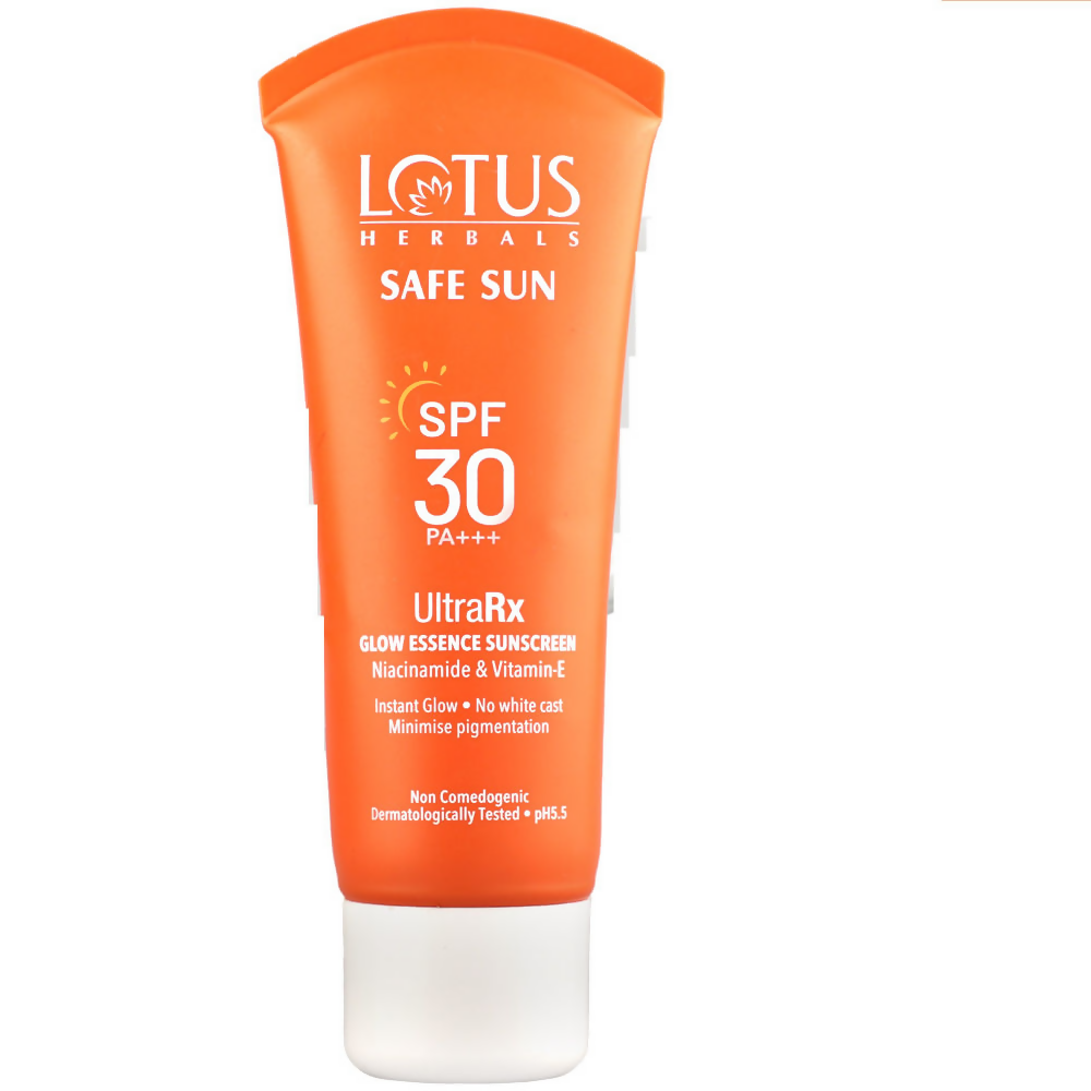 Lotus Herbals Safesun Ultrarx Glow Essence Sunscreen SPF 30 PA++++ | Grocsy