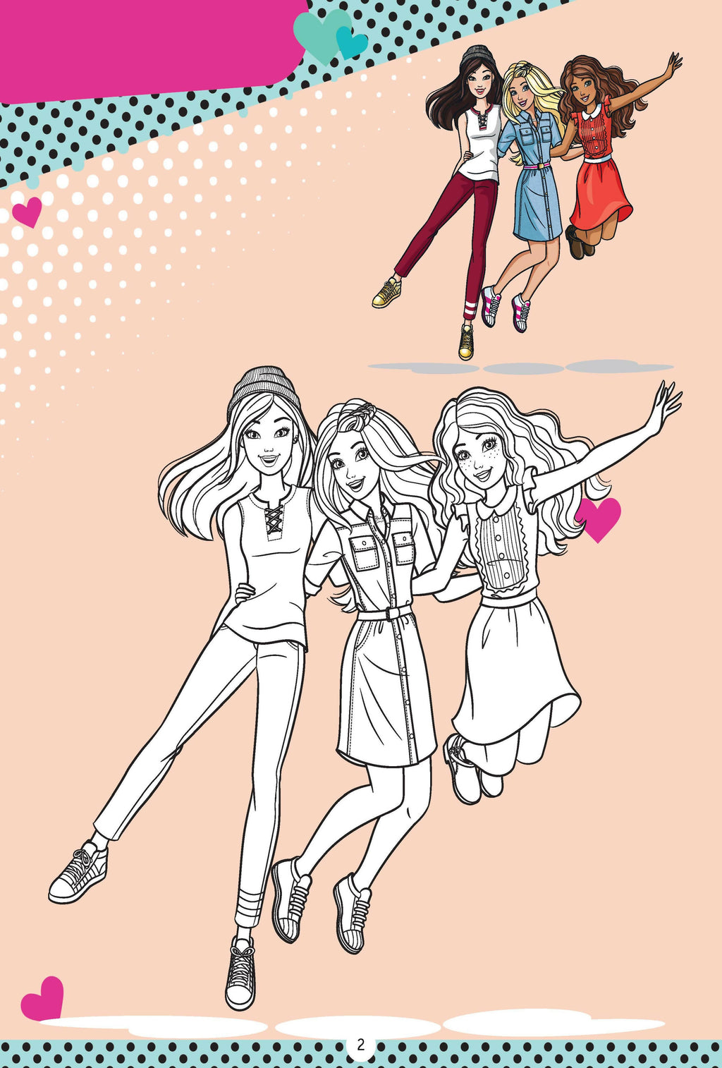 Dreamland Publications Barbie Copy Colouring Book : Children Drawing, Painting & Colouring Book | Grocsy