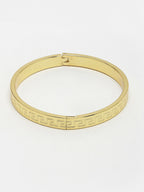 NVR Men's Set of 2 Gold & Black Rhodium-Plated Stainless Steel Kada Bracelet