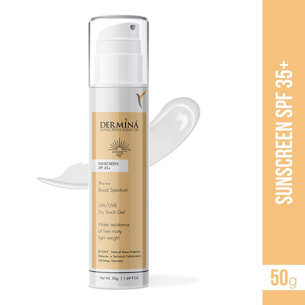 DERMINA Sunscreen Aqua Gel SPF 35+ PA+++ Broad Spectrum | Grocsy