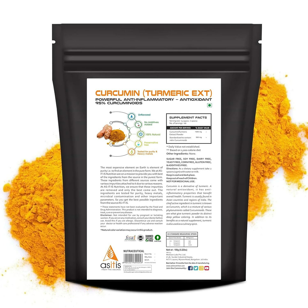 AS-IT-IS Nutrition Curcumin (Turmeric Extract) Powder | Grocsy