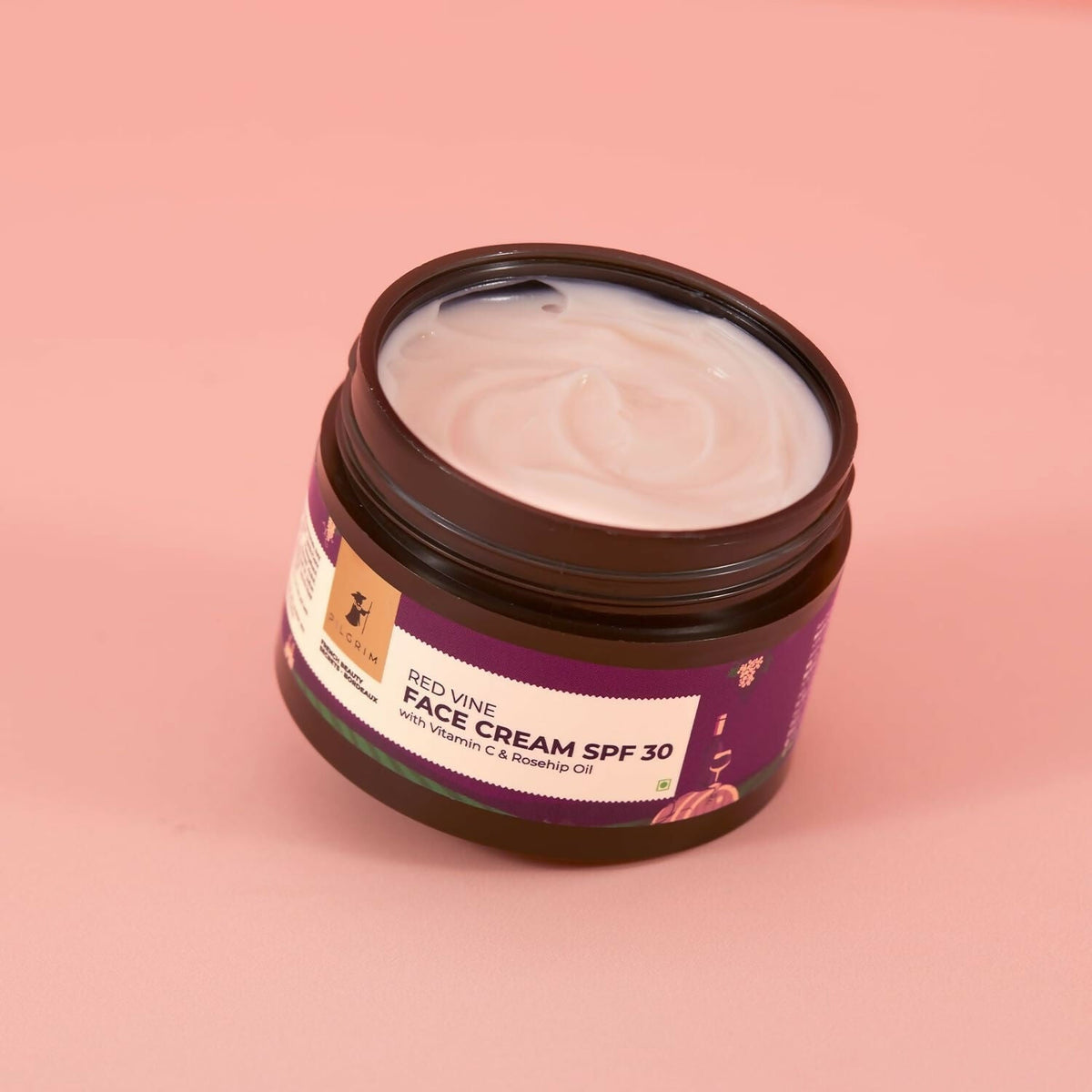 Pilgrim Red Vine Face Cream SPF 30 with Vitamin C & Rosehip Oil (PA+++) | Grocsy