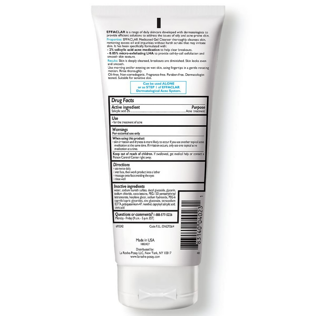 La Roche-Posay Effaclar Medicated Gel Cleanser | Grocsy