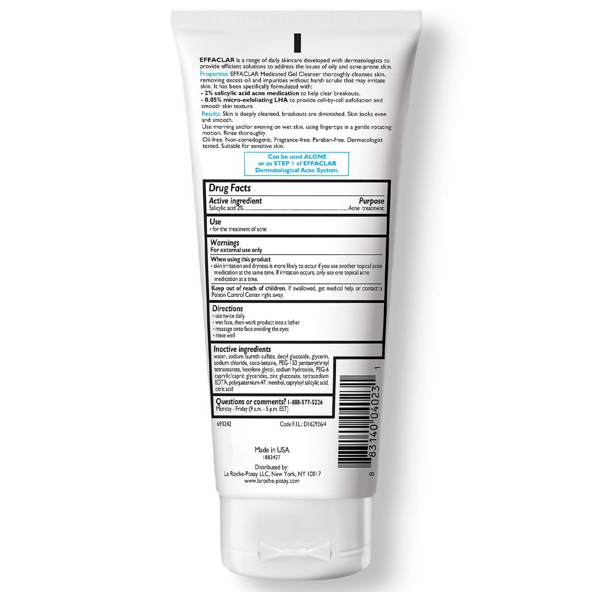 La Roche-Posay Effaclar Medicated Gel Cleanser | Grocsy