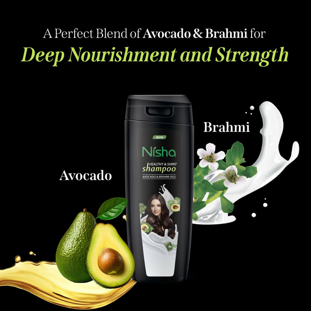Nisha Avocado And Brahmi Oil Shampoo For Women & Men | Grocsy