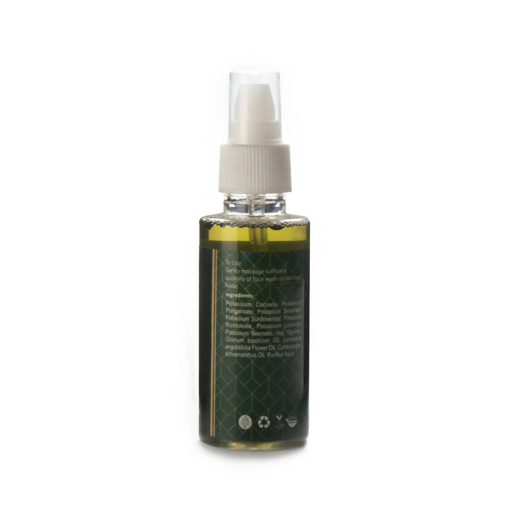 Rustic Art Organic Neem Basil Face Wash | Grocsy