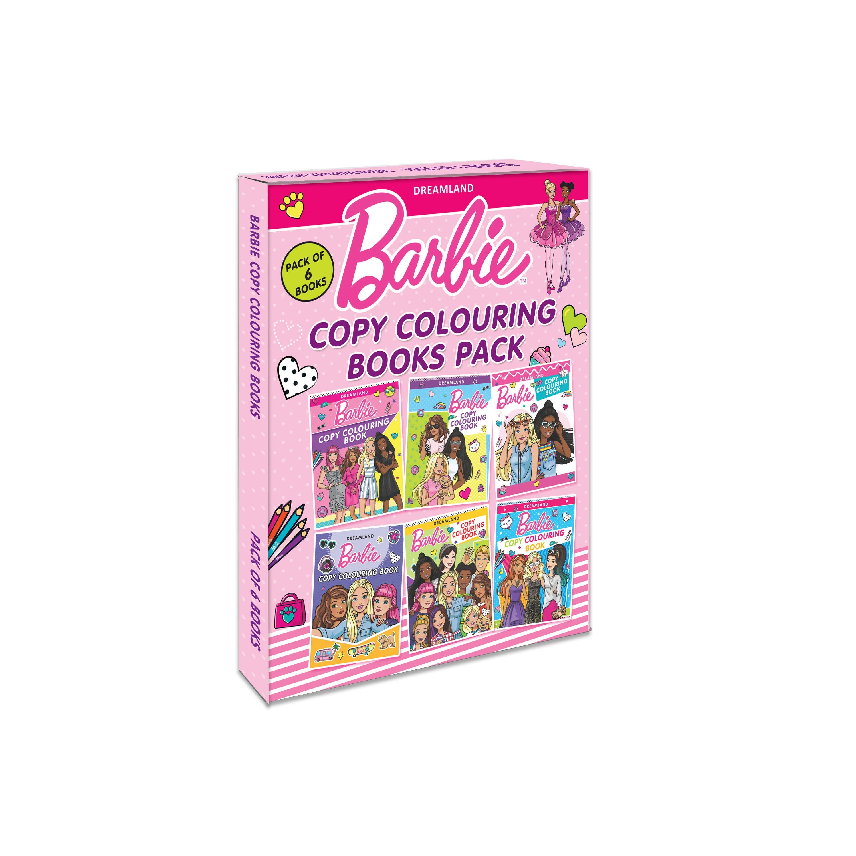 Dreamland Barbie Copy Colouring Books Pack (A Pack of 6 Books) | Grocsy