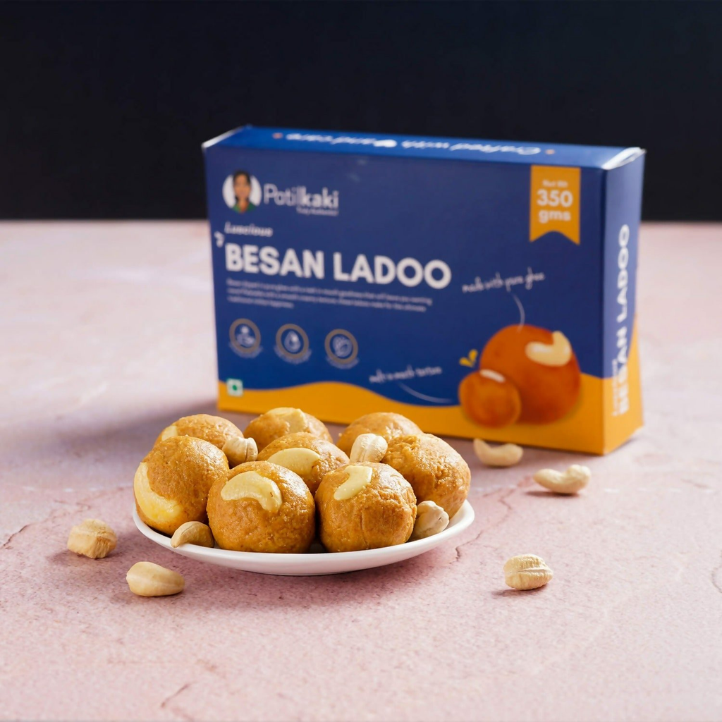 Patilkaki Besan Ladoo (Pure Ghee) | Grocsy