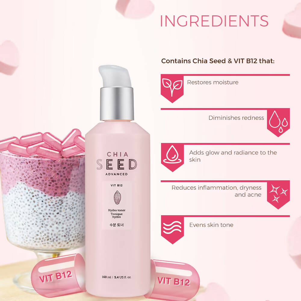 The Face Shop Chia Seed Hydro Toner - Korean Skincare | Grocsy