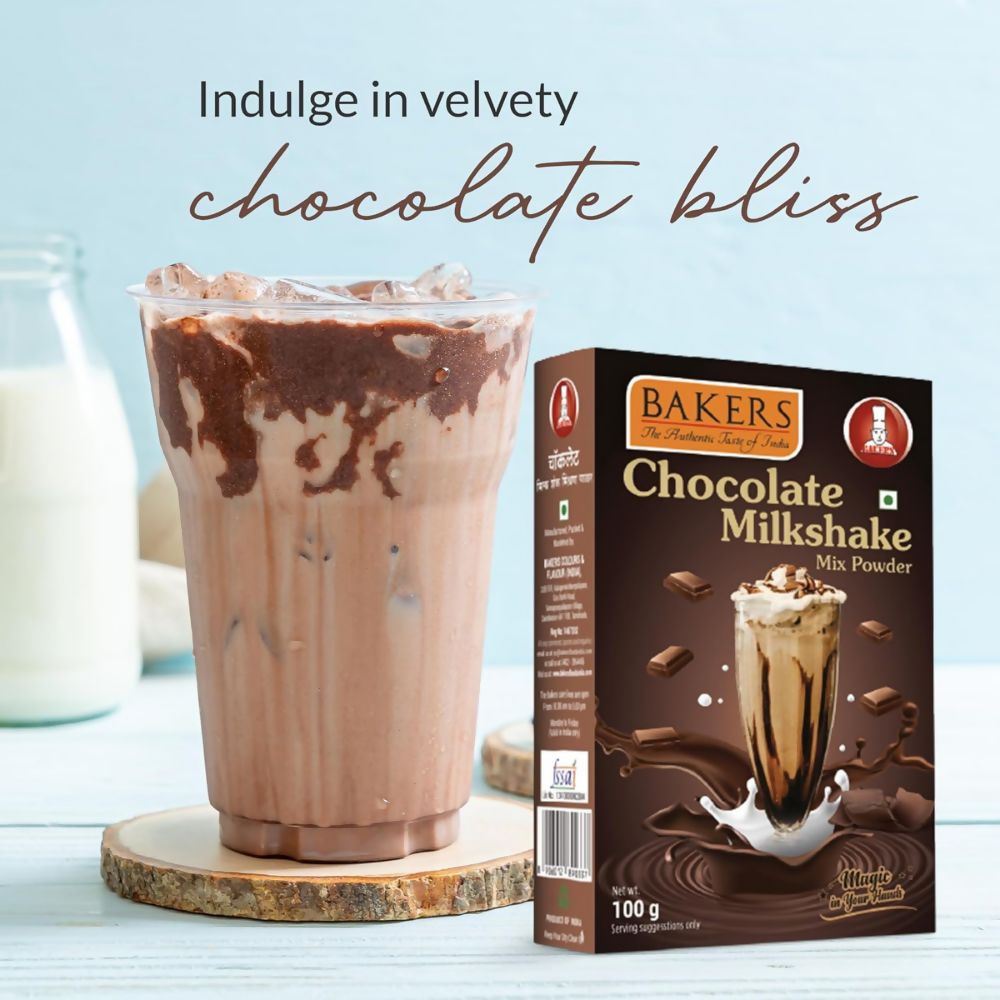 BAKERS Premium Milk Shake Mix - Blueberry, Badam, Butterscotch & Chocolate | Grocsy