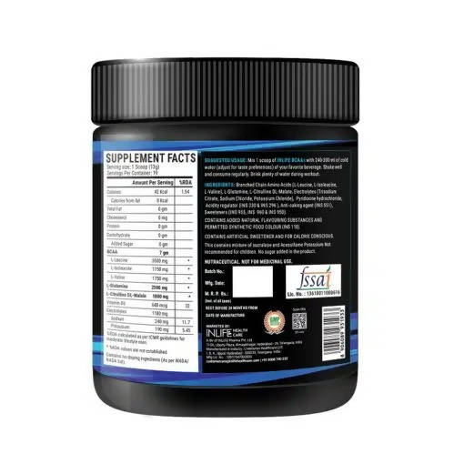 Inlife BCAAs Powder Watermelon Flavour | Grocsy