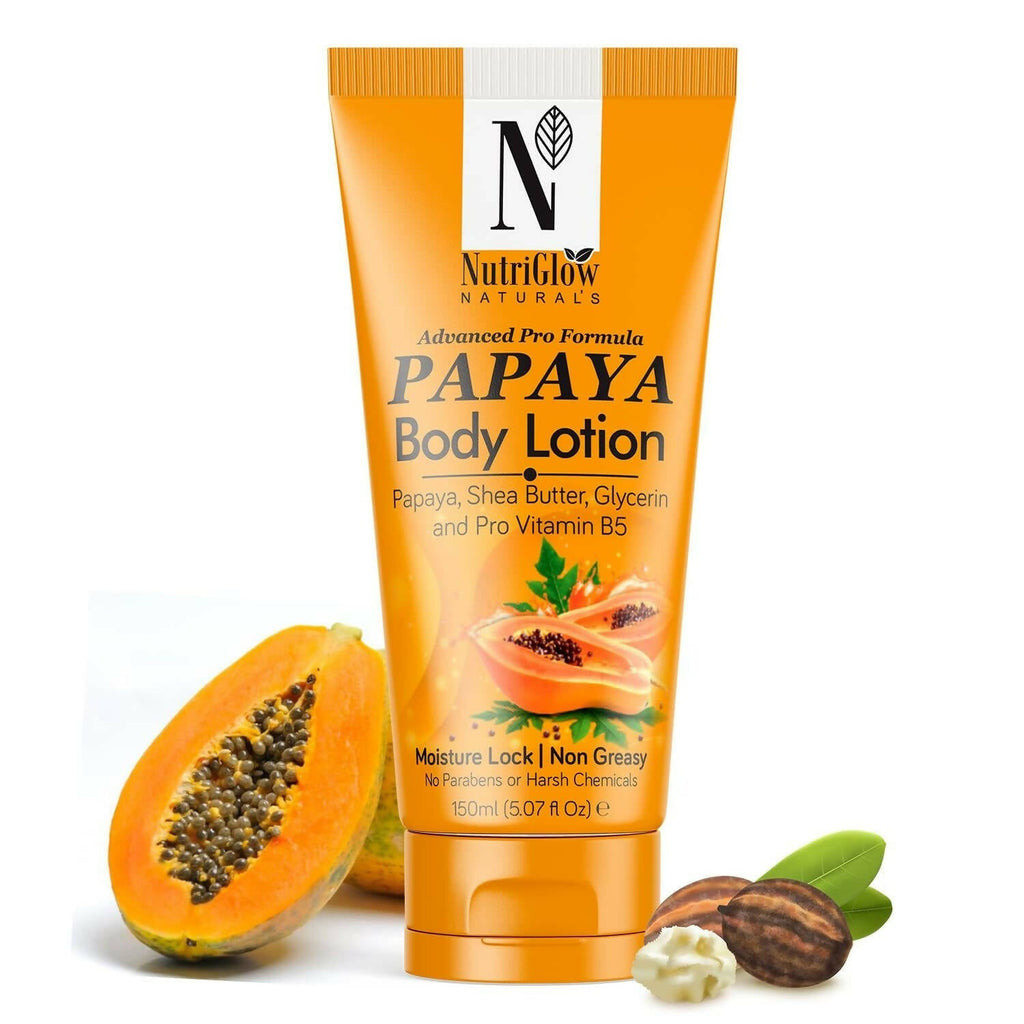 NutriGlow NATURAL'S Advanced Pro Formula Papaya Body Lotion | Grocsy