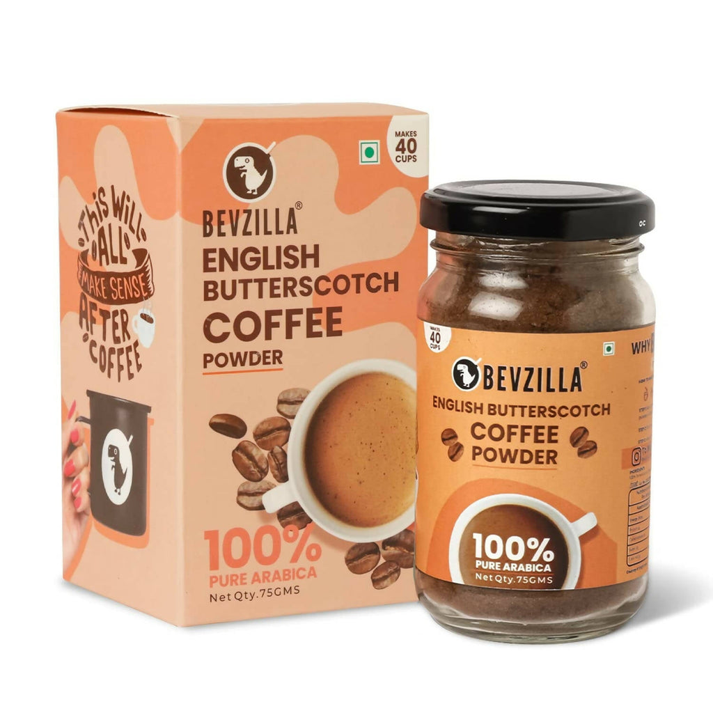 Bevzilla Instant Coffee Powder (English Butterscotch Flavour) | Grocsy