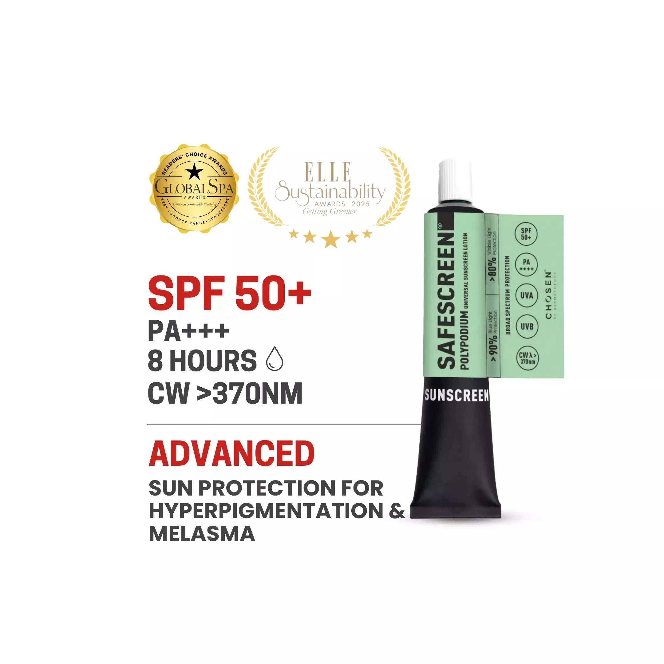 Chosen Safescreen Polypodium Universal Sunscreen Lotion Spf 50+ | Grocsy