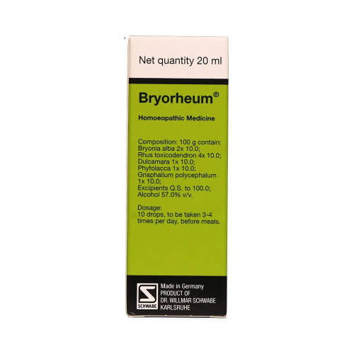 Dr. Willmar Schwabe Germany Bryorheum Drops | Grocsy