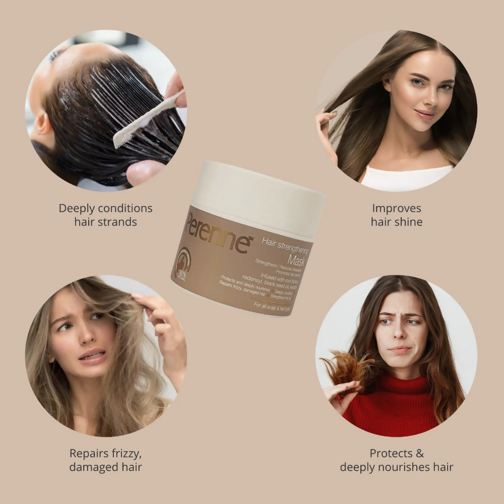 Perenne Hair Strengthening Mask for All Scalp and Hair Types | Grocsy