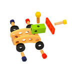 Nesta Toys Wooden Tool Kit Set with Tool Box, Pretend Play Portable Construction Tools Kit Toys for Kids, 36 Piece (3-8 Years) | Grocsy