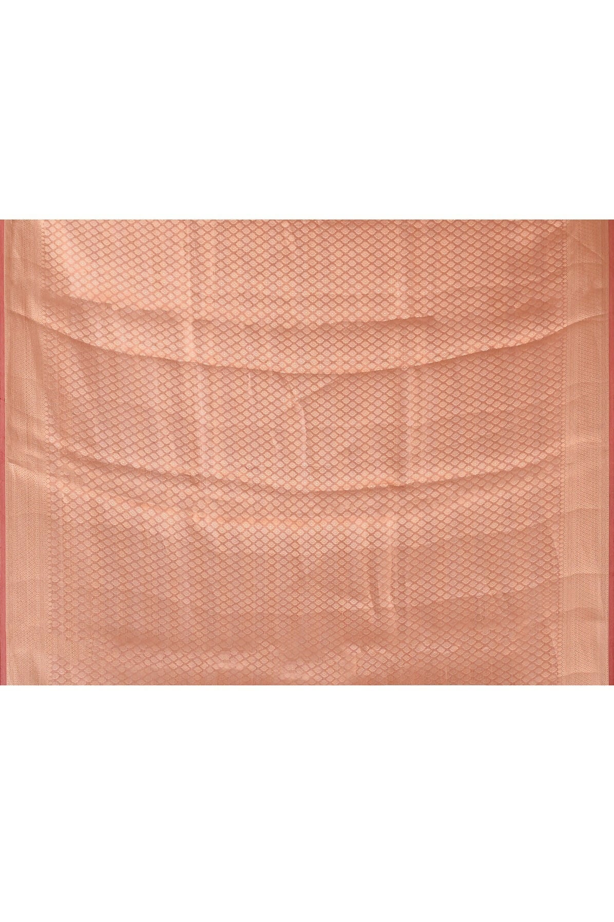 Joban Fashion Rose Gold Pure Banarasi Tissue Saree | Grocsy